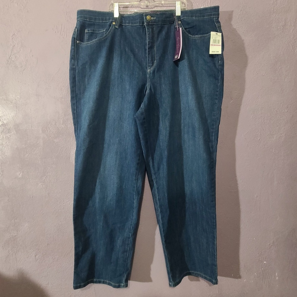 Gloria Vanderbilt Amanda The Original‎ Slimming Jean Tapered Leg Womens Sz 22 W
